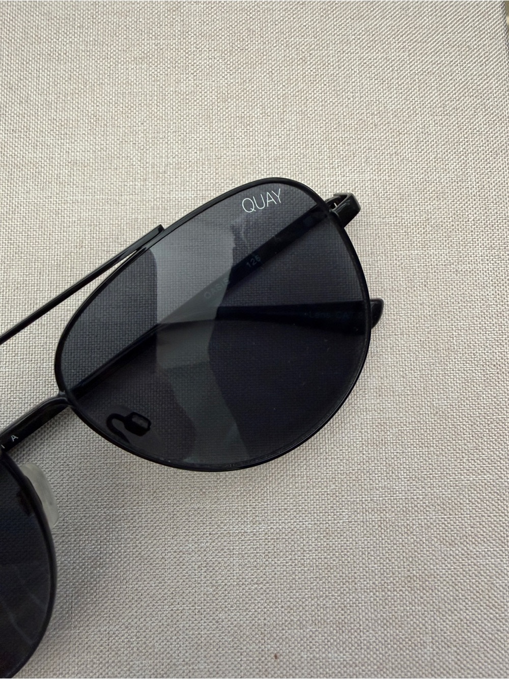Quay Australia Black Aviator Sunglasses - Picture 4 of 4